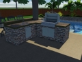 3D Design of Outdoor Kitchen