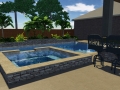 3D Design of Geometric Pool and Spa