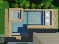 Geometric Pool and Spa 3D Design Overview