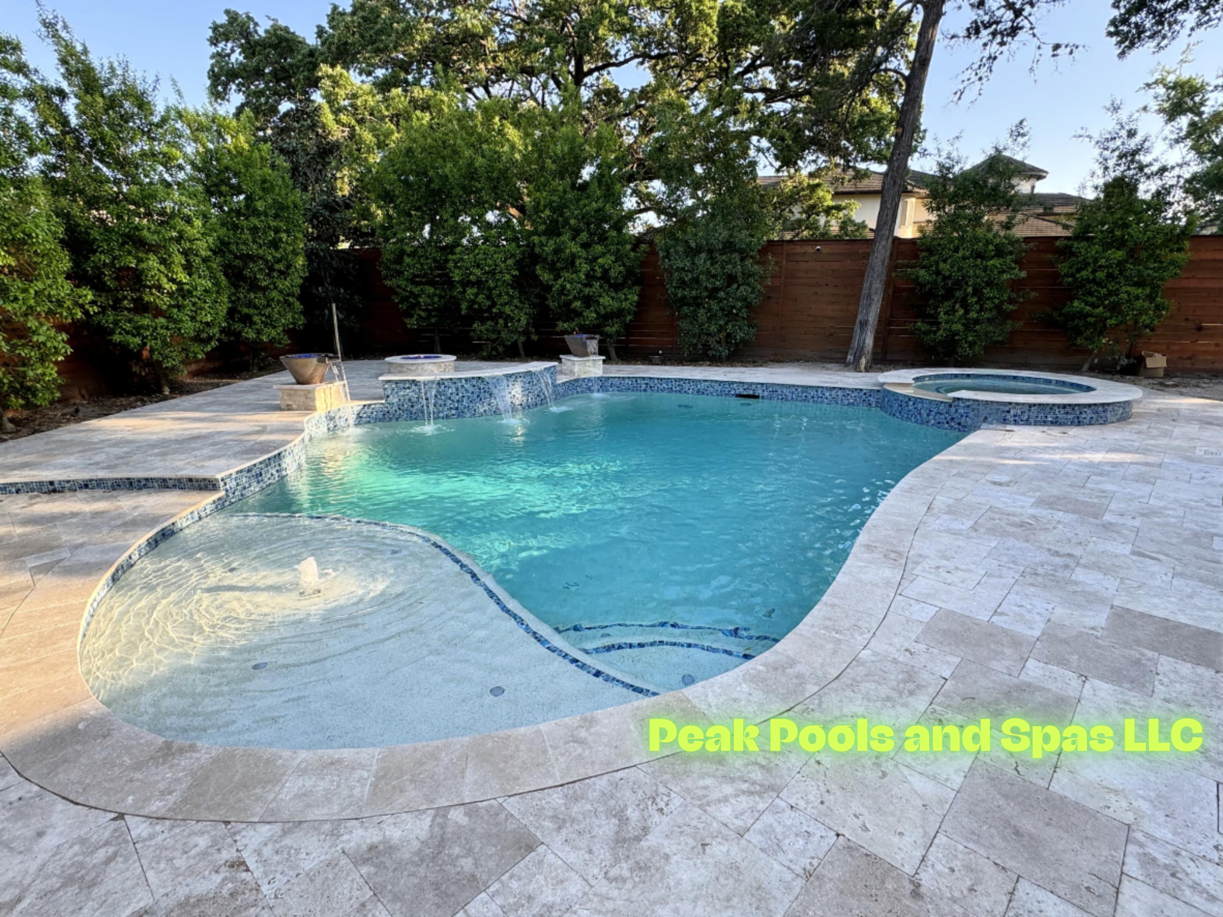 Freeform Swimming pool with active features