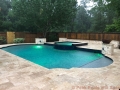 Geometric Pool with LED Lighting