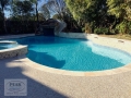 Freeform Pool with Rock Waterfall Slide