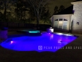 Geometric Pool with LED Lighting